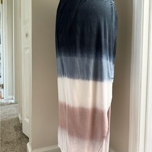 Elegant Ombre Maxi Skirt